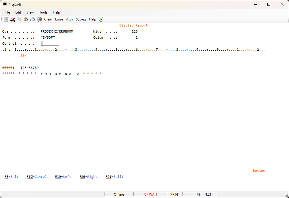 STROBF - Start Obfuscation Process SSN opt 7