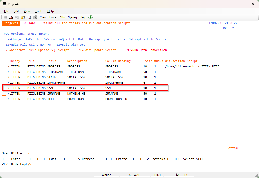 STROBF - Start Obfuscation Process SSN