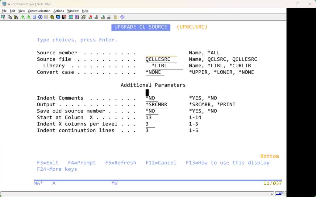 CLNCLSRC - Upgrade CL Source