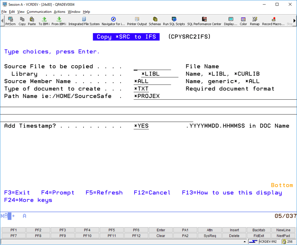 CPYSRC2IFS